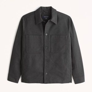 Abercrombie & Fitch A&F Gray Date Night Shirt Sport Jacket Size Small